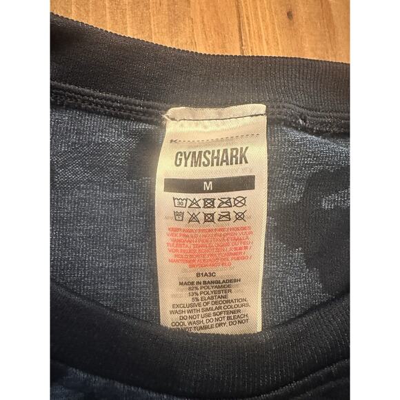 Gymshark Adapt Crop Top Women’s Size Medium Camo Seamless Long Sleeve Athletic - Picture 4 of 9